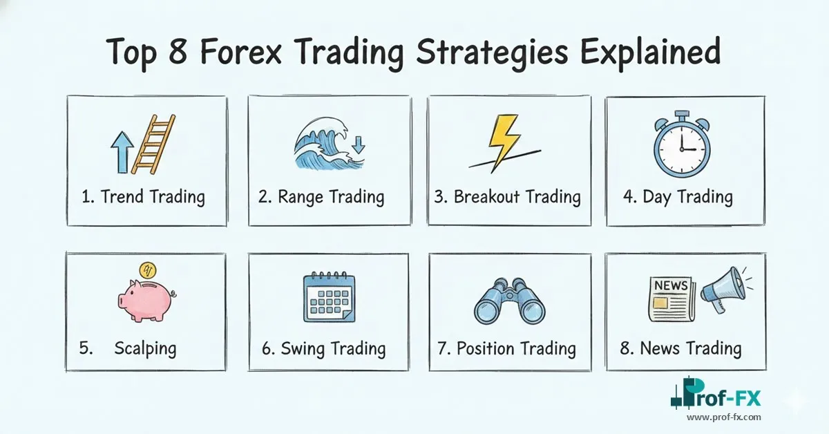 Top 8 Forex Trading Strategies Explained