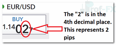 Buying EUR/USD and Pip Movement