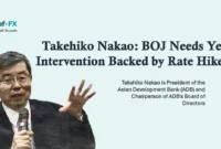 Takehiko Nakao: BOJ Needs Yen Intervention Backed by Rate Hikes