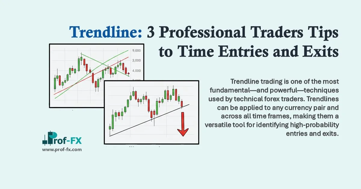 Trendline: 3 Professional Traders Tips to Time Entries and Exits