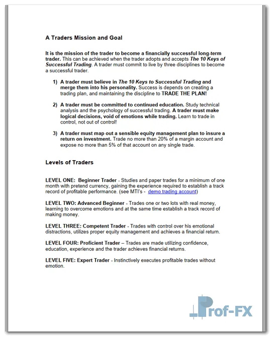 10 Keys to Success FX pdf