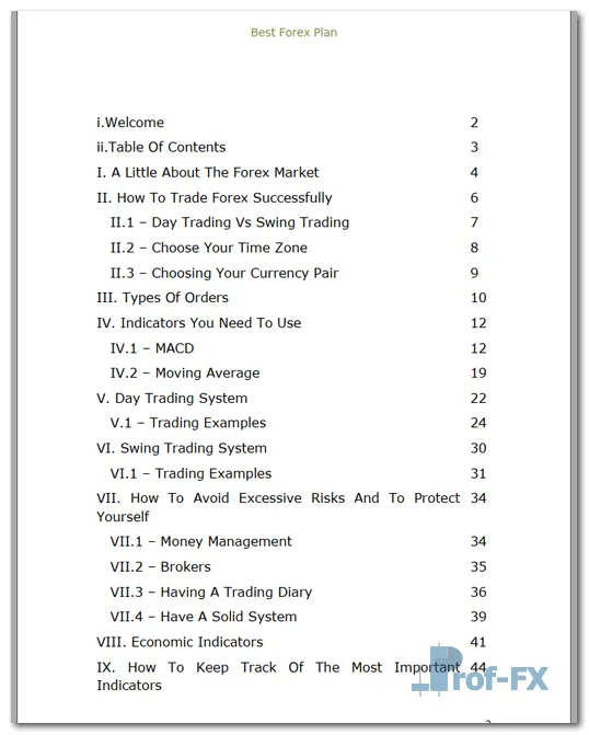 Best Forex Plan pdf