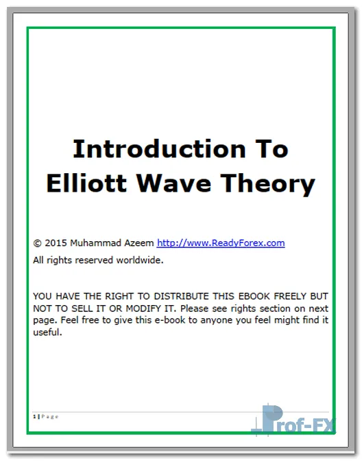Introduction Elliott Wave Theory pdf