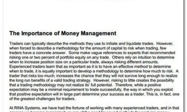 Money Management Strategies for Serious Traders pdf
