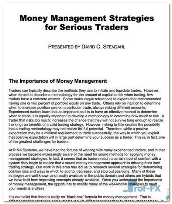 Money Management Strategies for Serious Traders pdf
