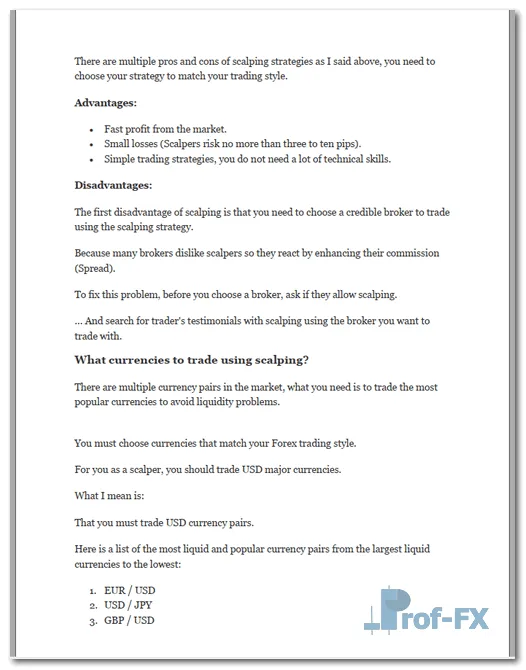 Scalping Strategy 80% pdf