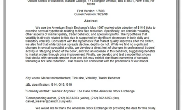 Trade Behavior pdf