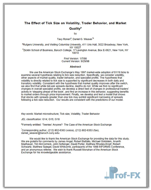 Trade Behavior pdf