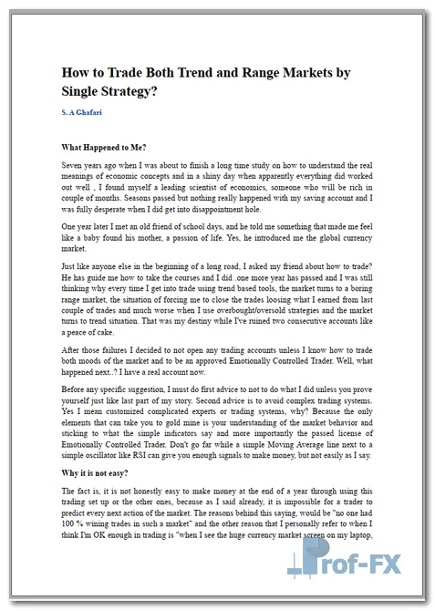 Trade Trend and Range Markets pdf