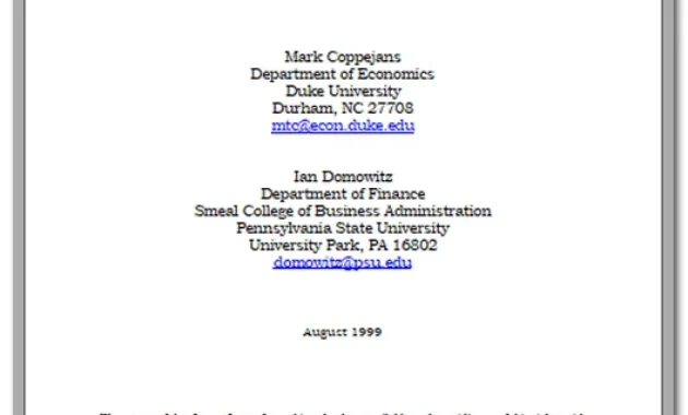 Bid Ask Spreads pdf