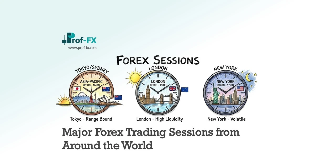 Major Trading Sessions from Around the World